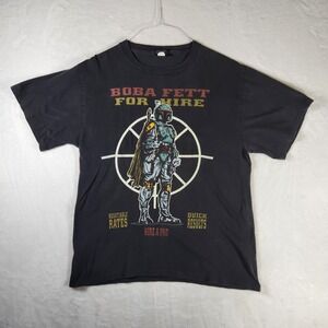 Vtg Star Wars‎ Boba Fett For Hire Tee L Single Stitch 90s Changes USA